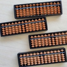 four Japanese soroban abacus